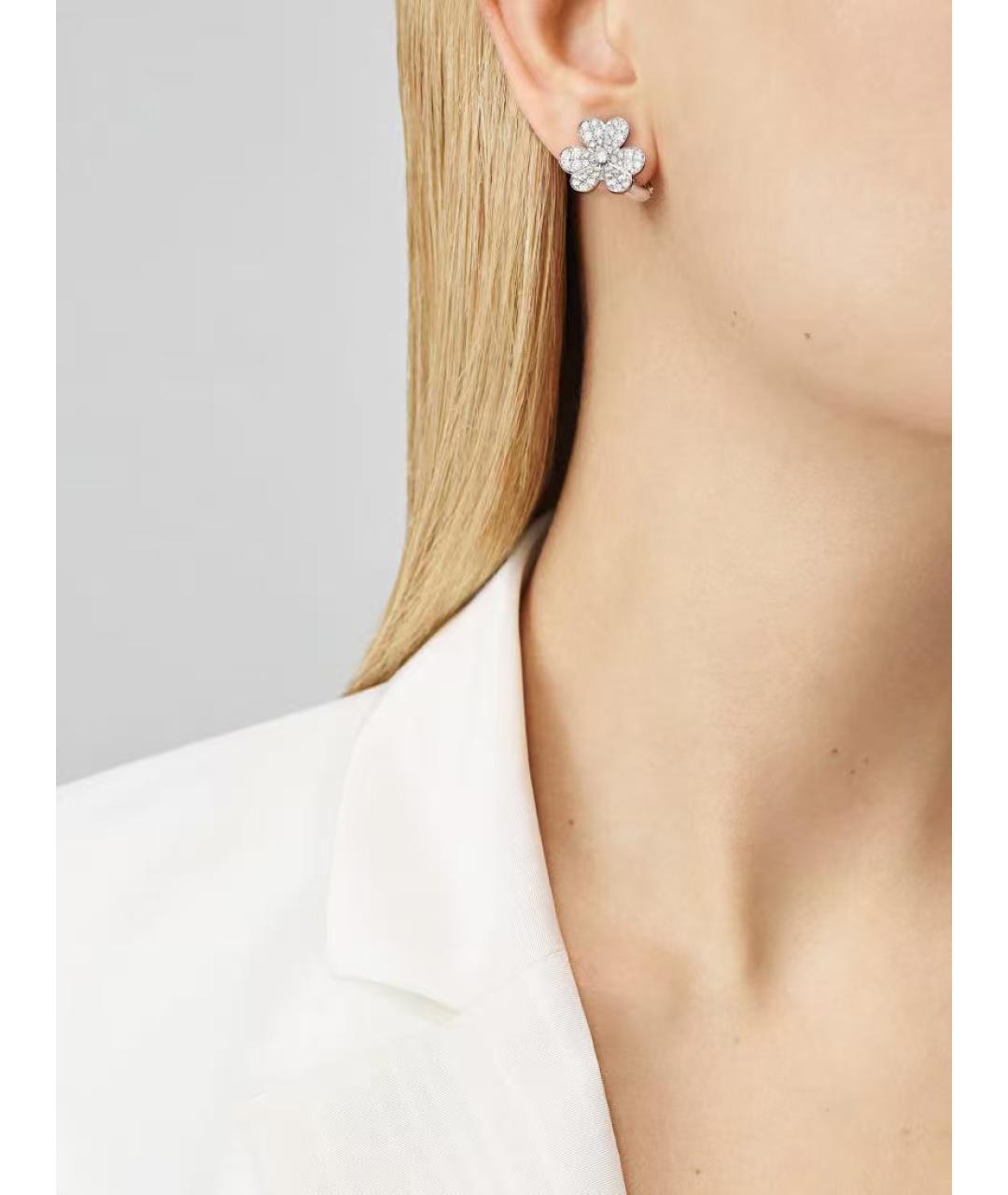 VAN CLEEF & ARPELS Серебряные серьги из белого золота, фото 6