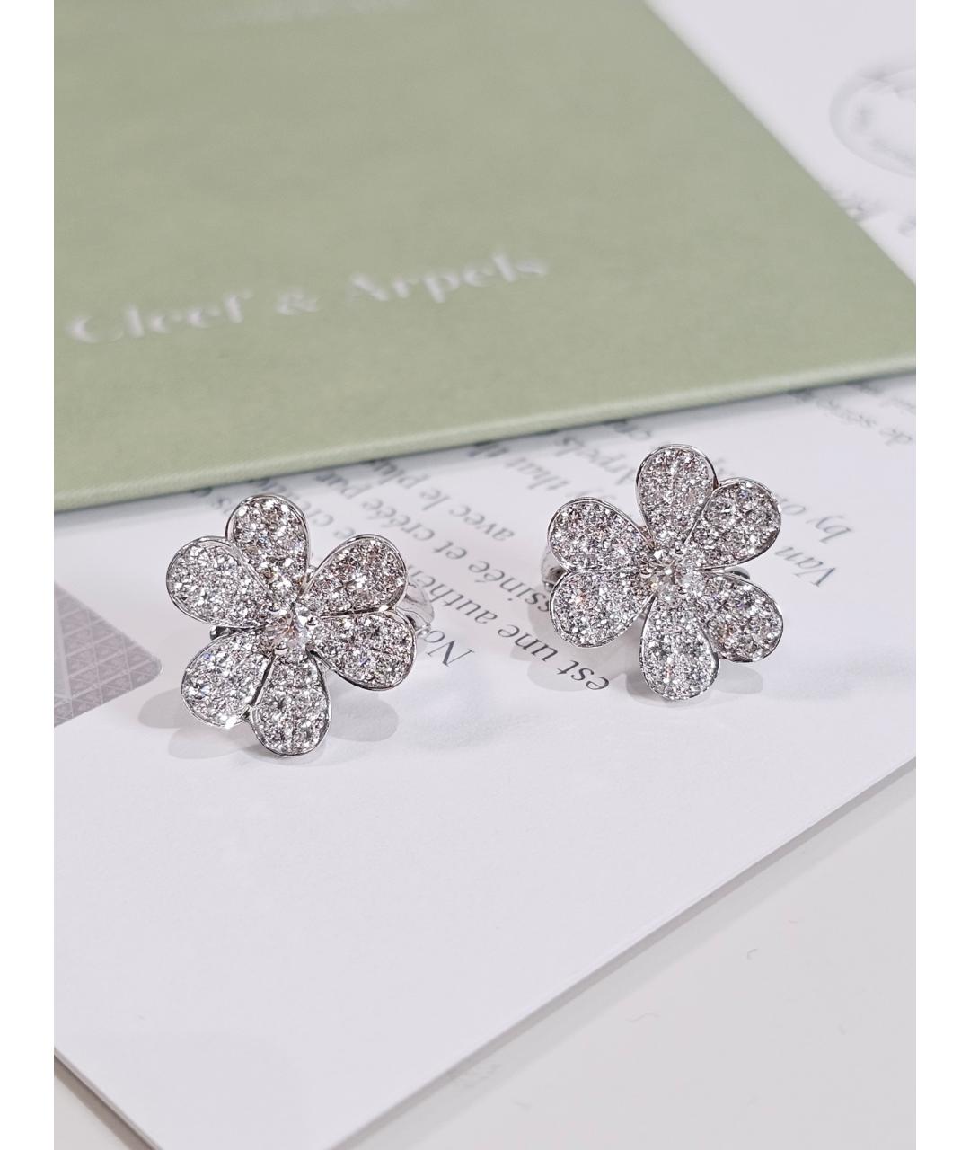 VAN CLEEF & ARPELS Серебряные серьги из белого золота, фото 7