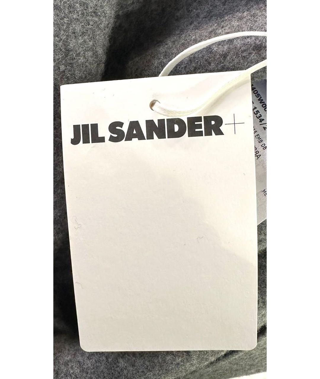 JIL SANDER Антрацитовое шерстяное пальто, фото 7