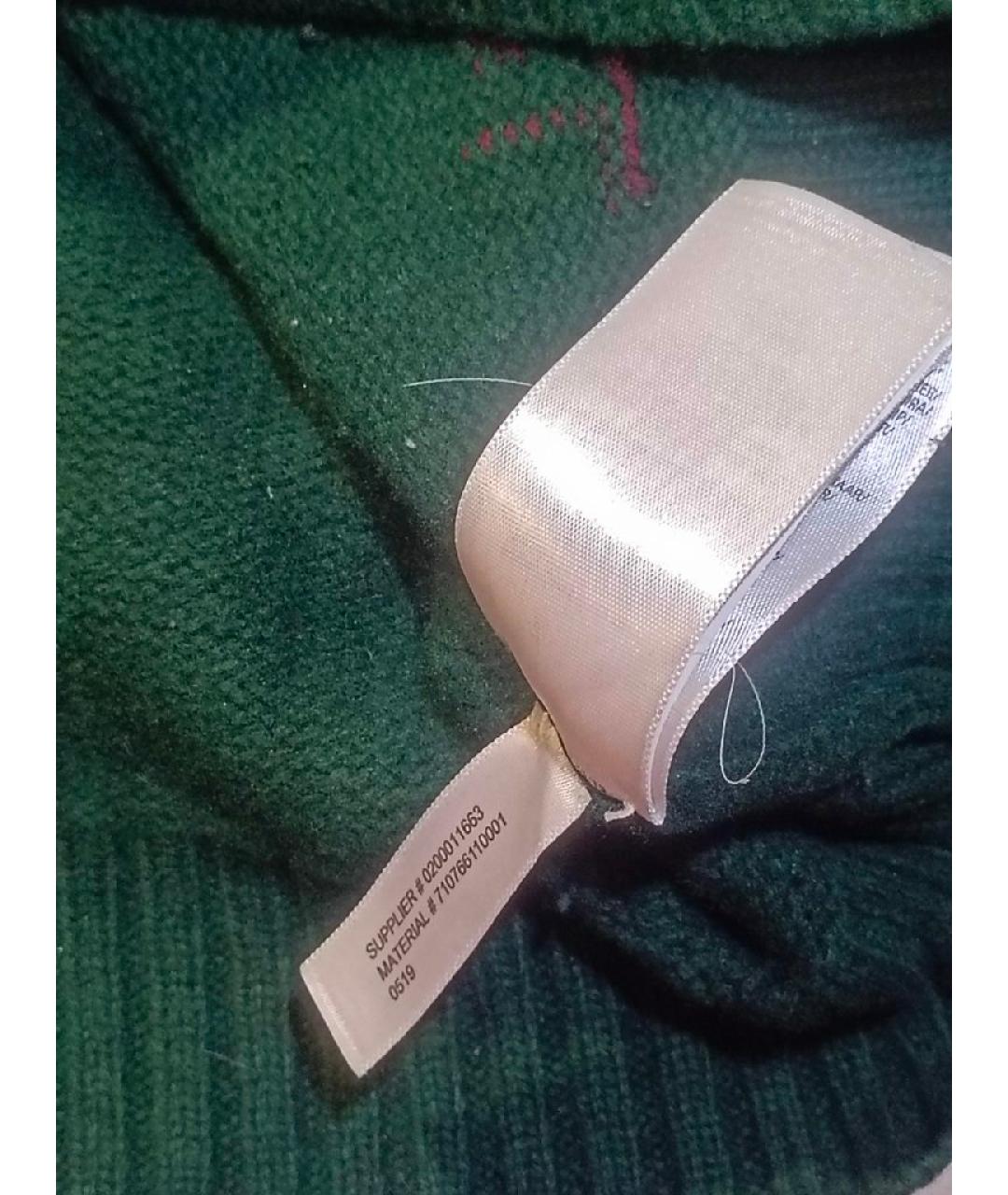 POLO RALPH LAUREN Зеленый шерстяной джемпер / свитер, фото 5