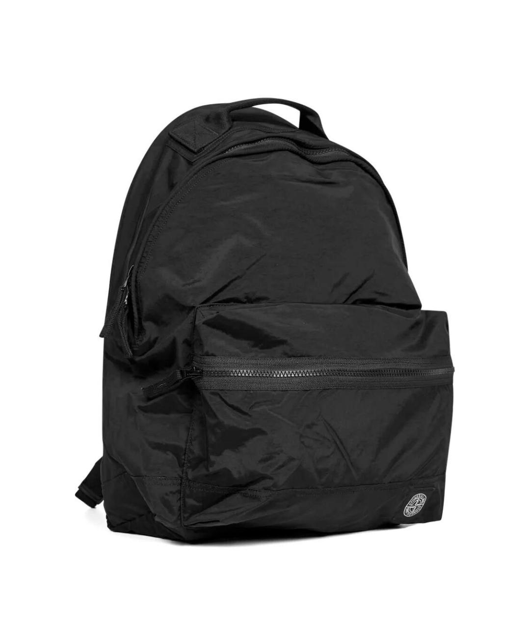 STONE ISLAND Черный синтетический рюкзак, фото 2