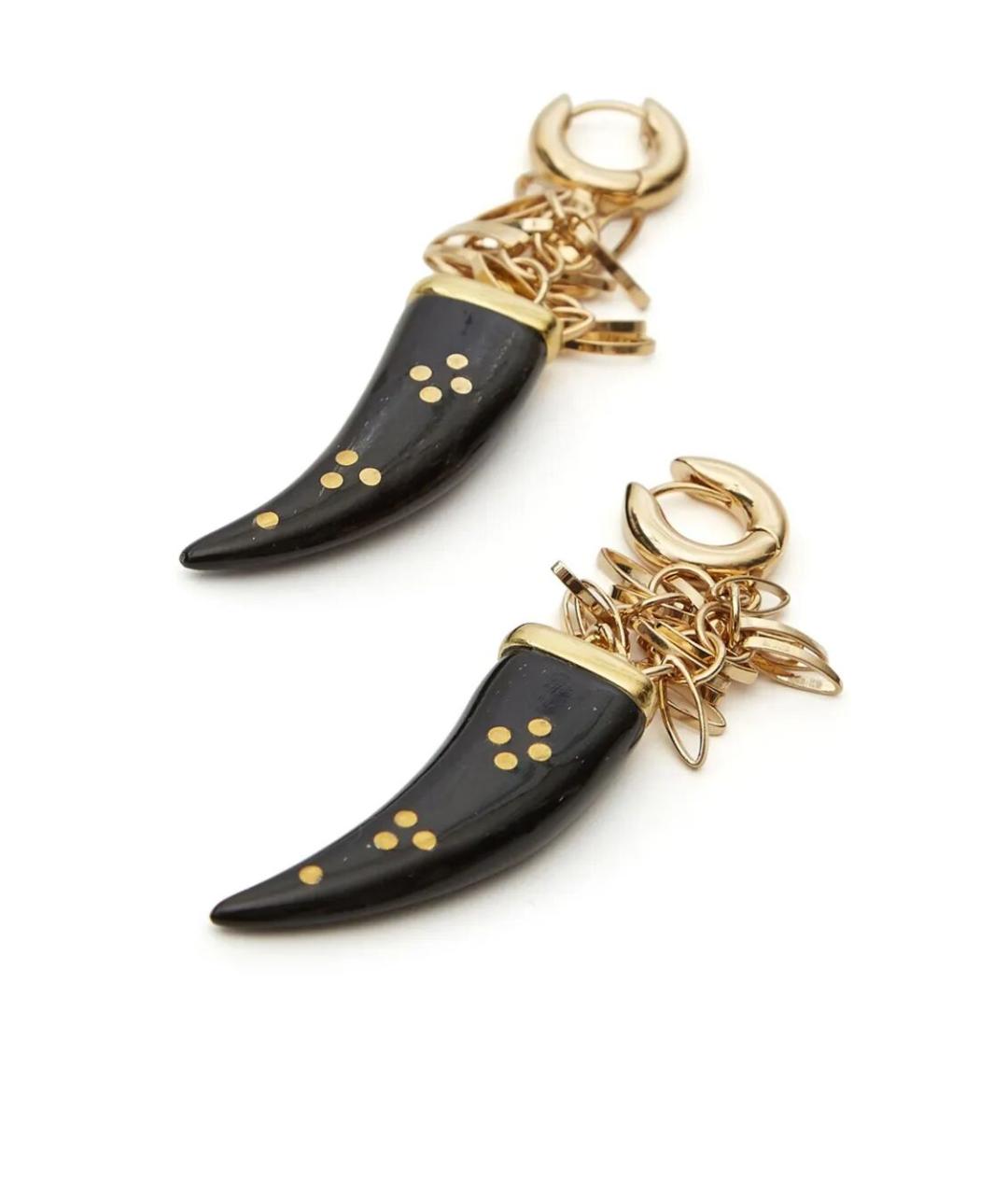 ISABEL MARANT Золотые металлические серьги, фото 2