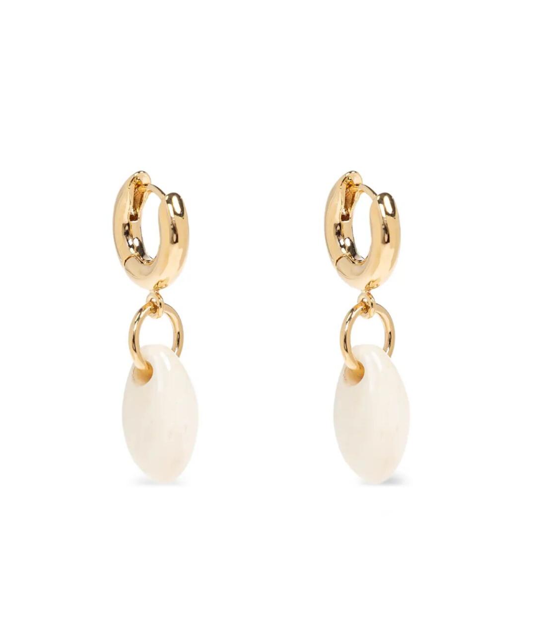 ISABEL MARANT Золотые металлические серьги, фото 3