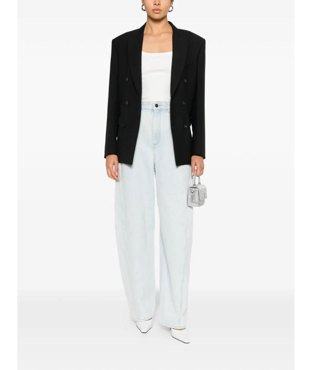 GIVENCHY Голубые хлопковые прямые джинсы, фото 2