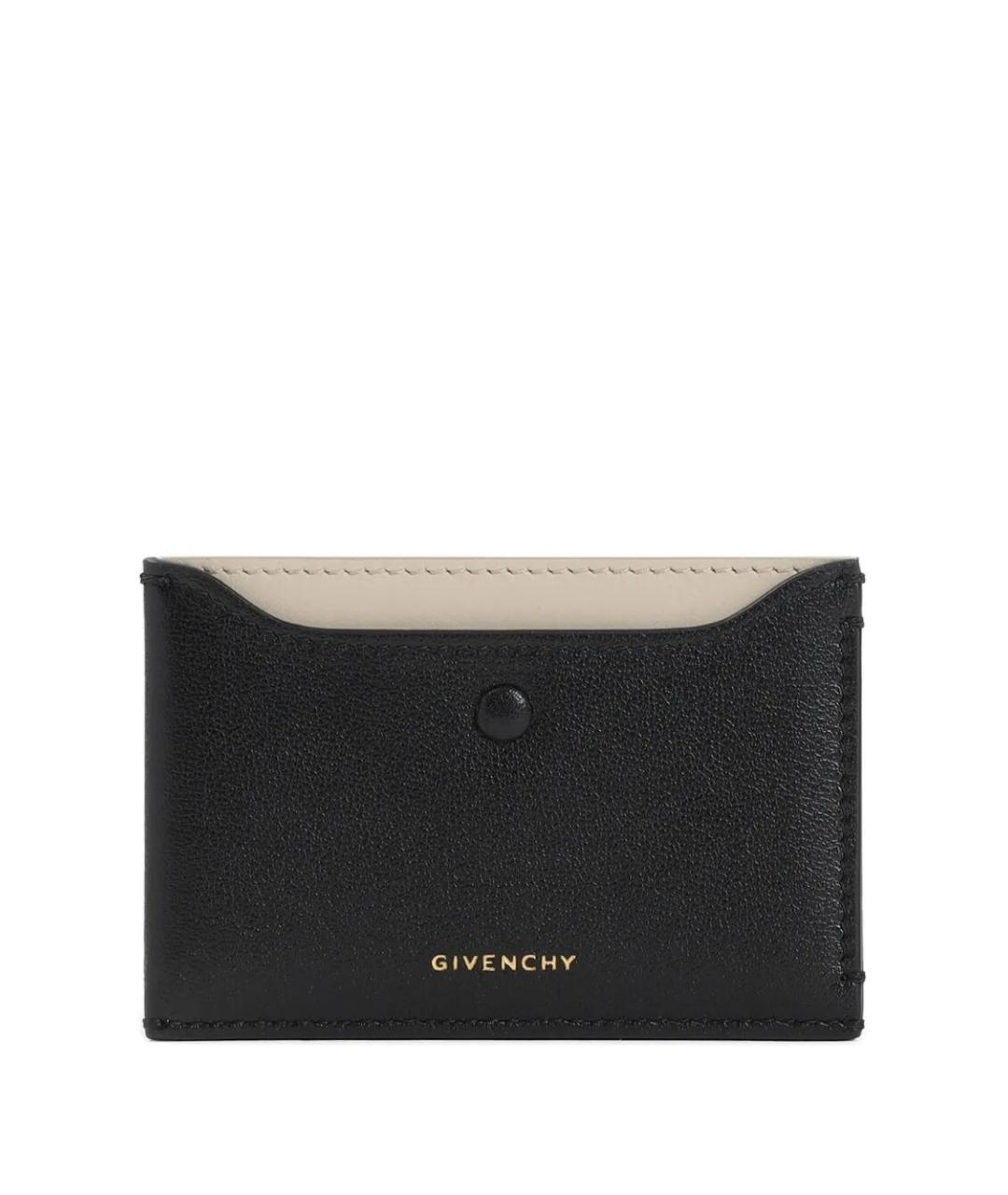 GIVENCHY Черный кожаный кардхолдер, фото 1