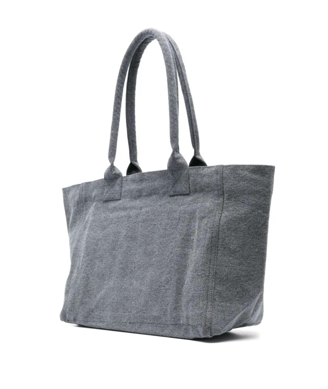 ISABEL MARANT Серая тканевая сумка тоут, фото 3