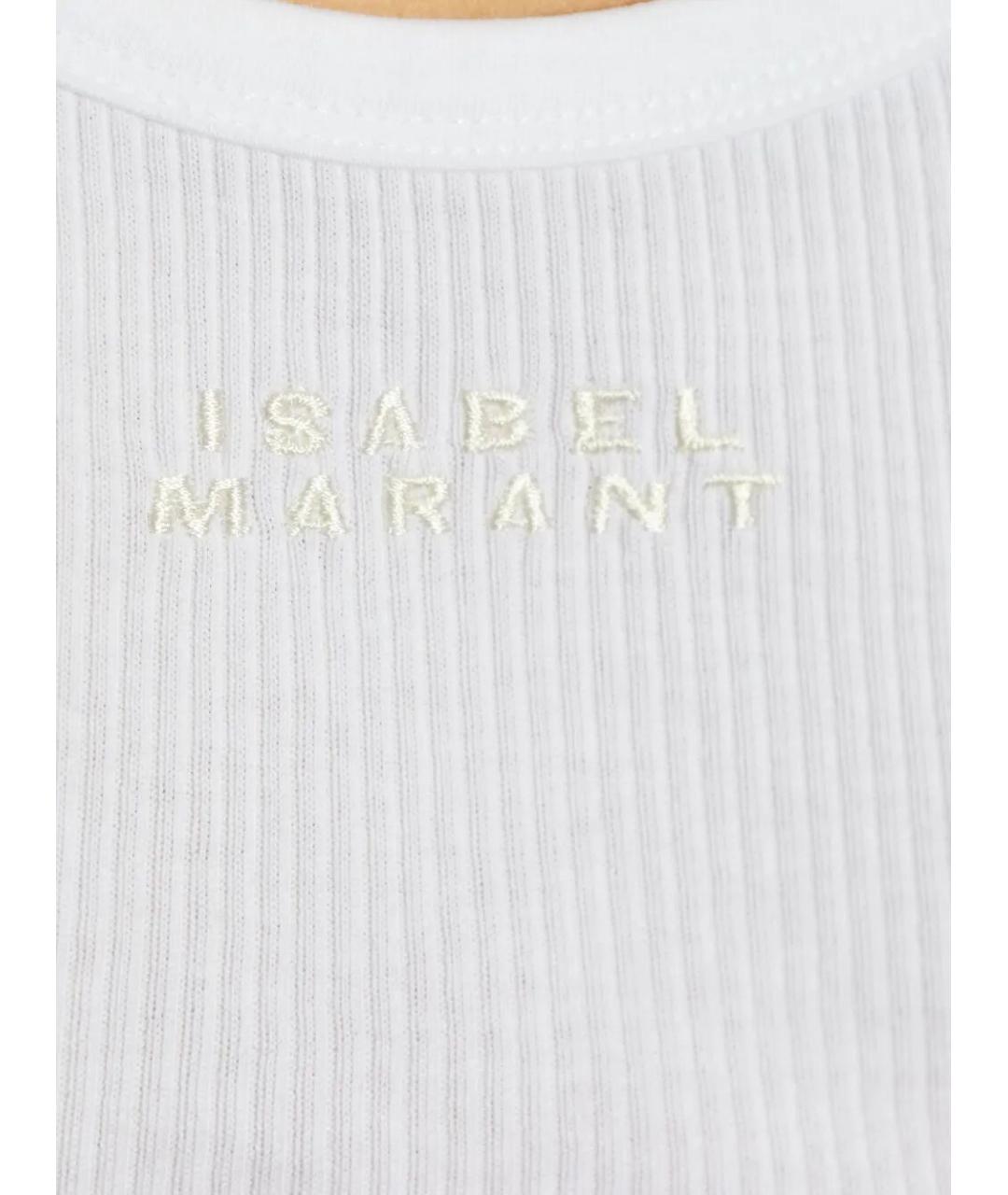ISABEL MARANT Белая хлопковая майка, фото 5