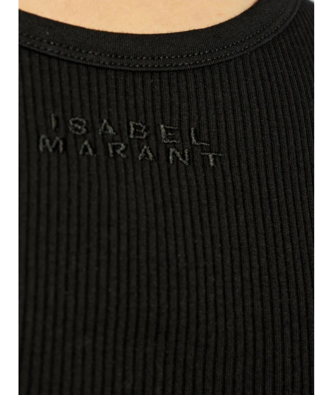 ISABEL MARANT Черная хлопковая майка, фото 3