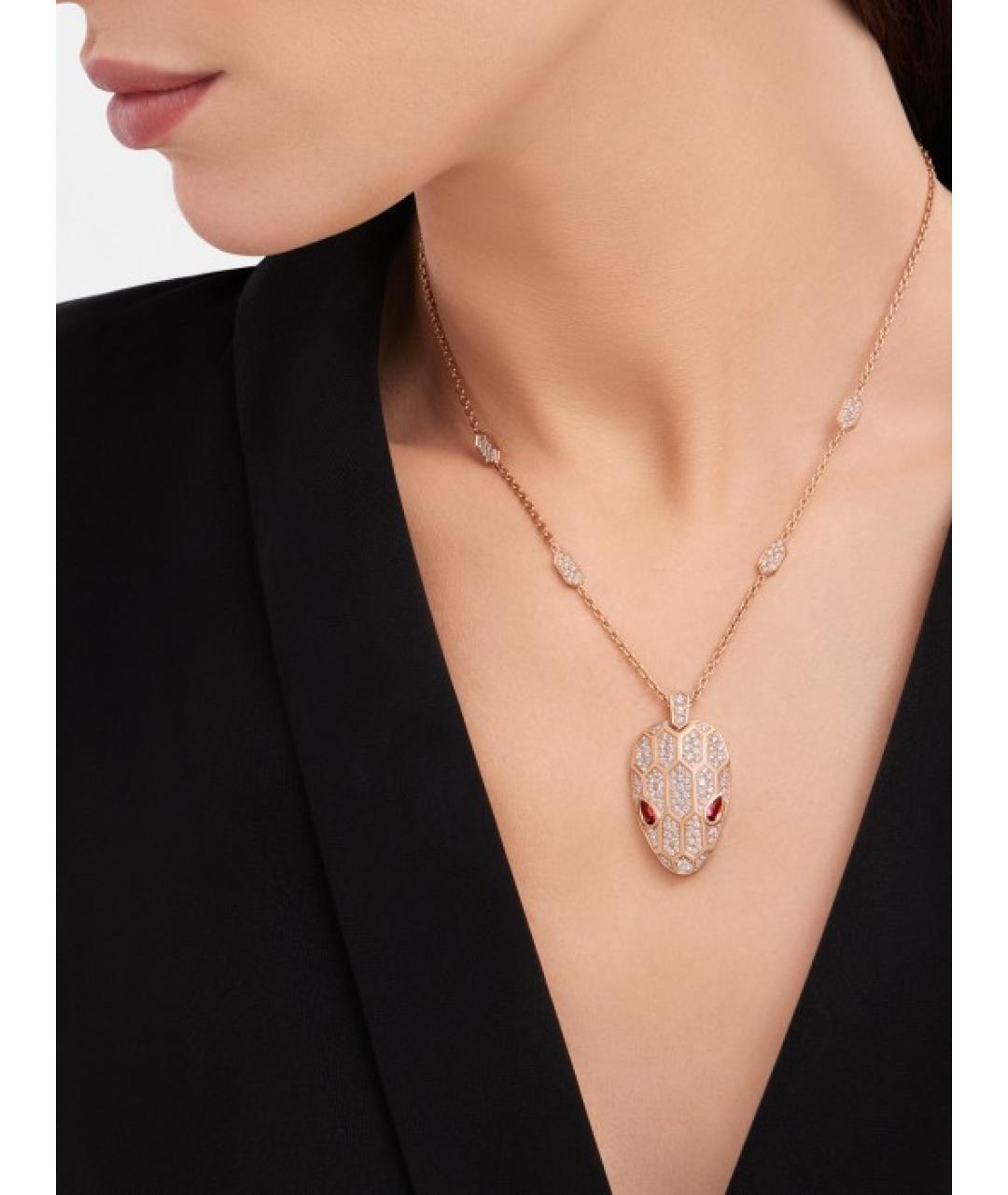 BVLGARI Золотое колье из розового золота, фото 4