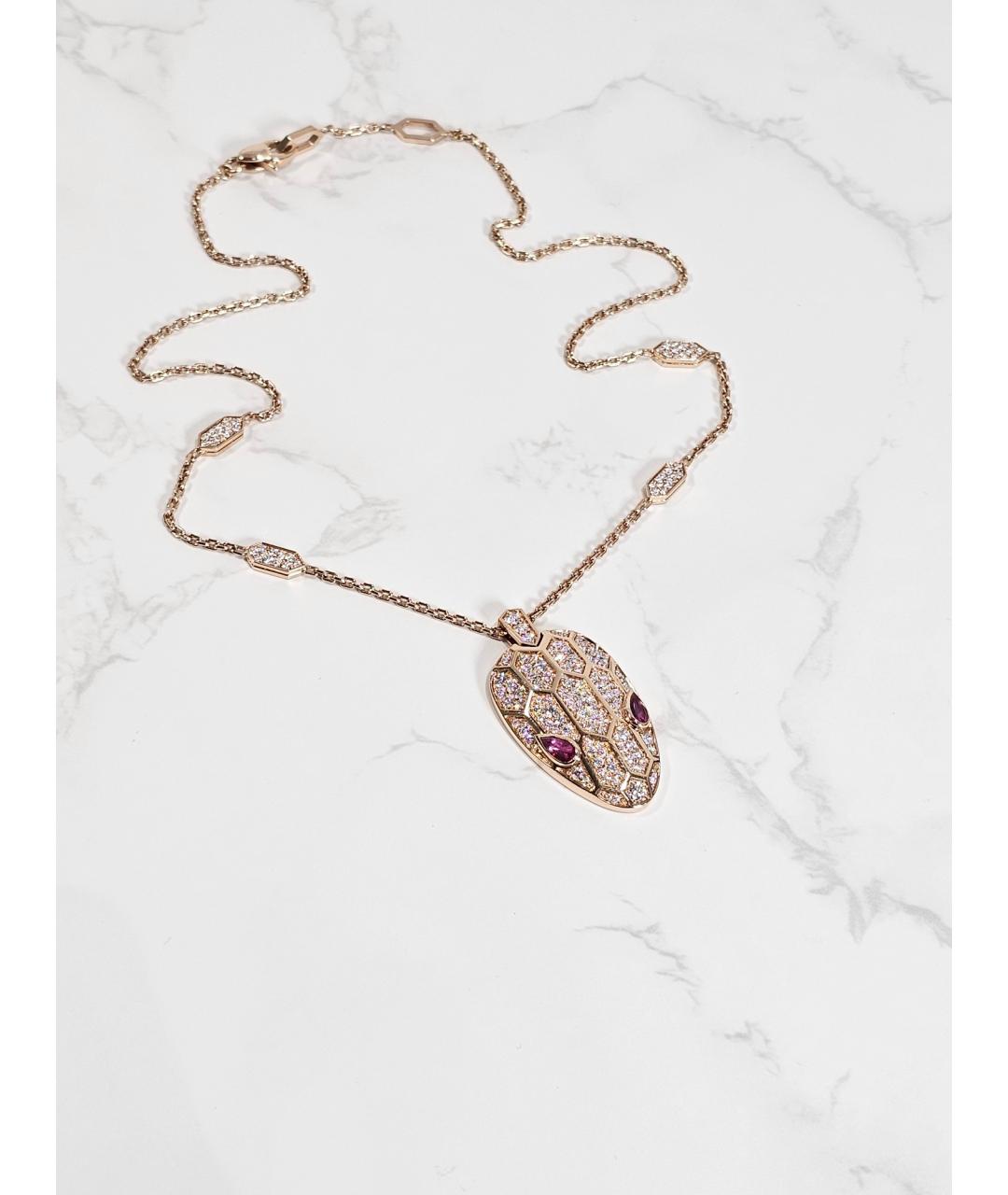 BVLGARI Золотое колье из розового золота, фото 6