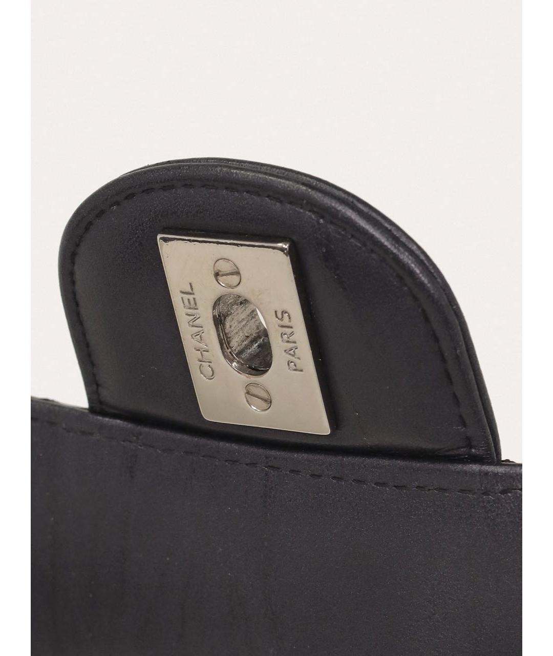 CHANEL Серая кожаная сумка через плечо, фото 7