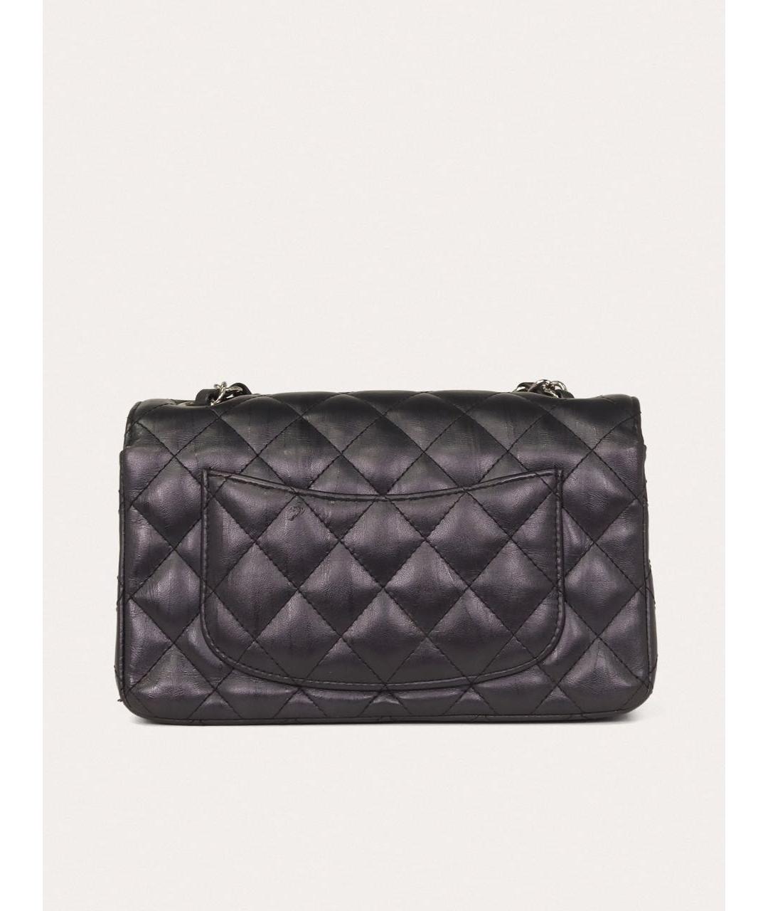 CHANEL Серая кожаная сумка через плечо, фото 3