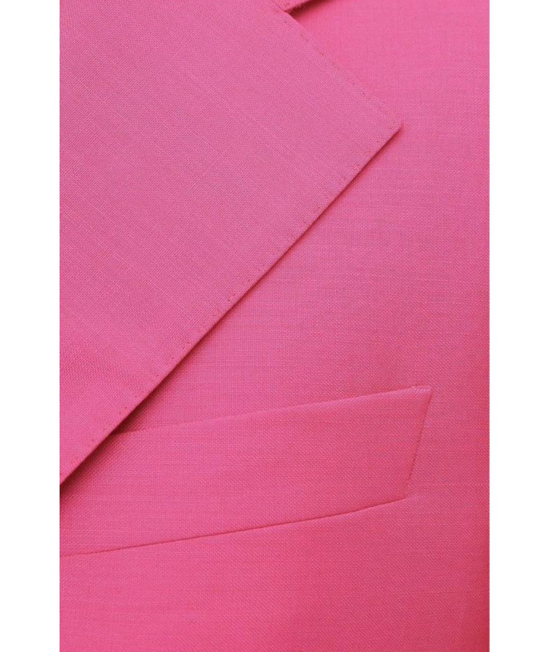 VERSACE Фуксия шерстяной жакет/пиджак, фото 5