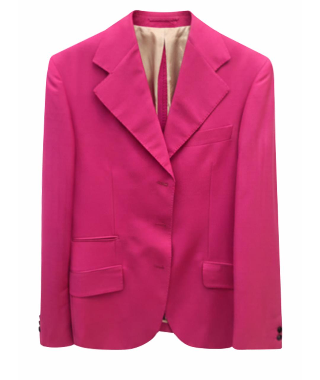 VERSACE Фуксия шерстяной жакет/пиджак, фото 1