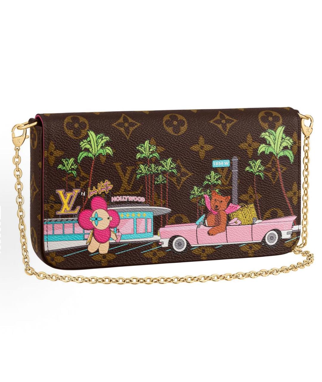 LOUIS VUITTON Коричневая сумка через плечо, фото 6