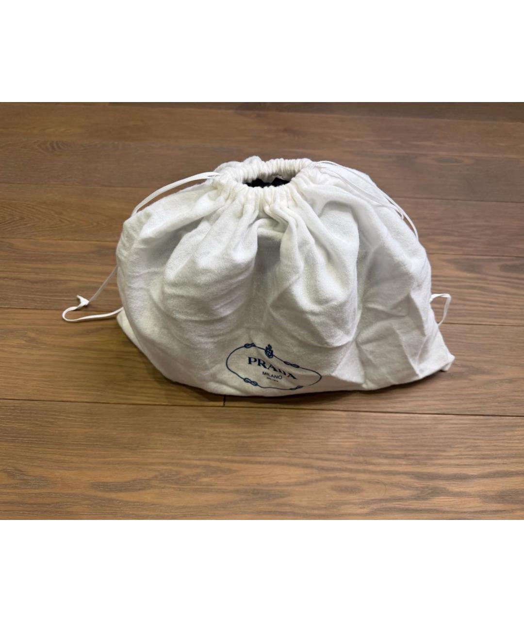 PRADA Серая кожаная сумка тоут, фото 7