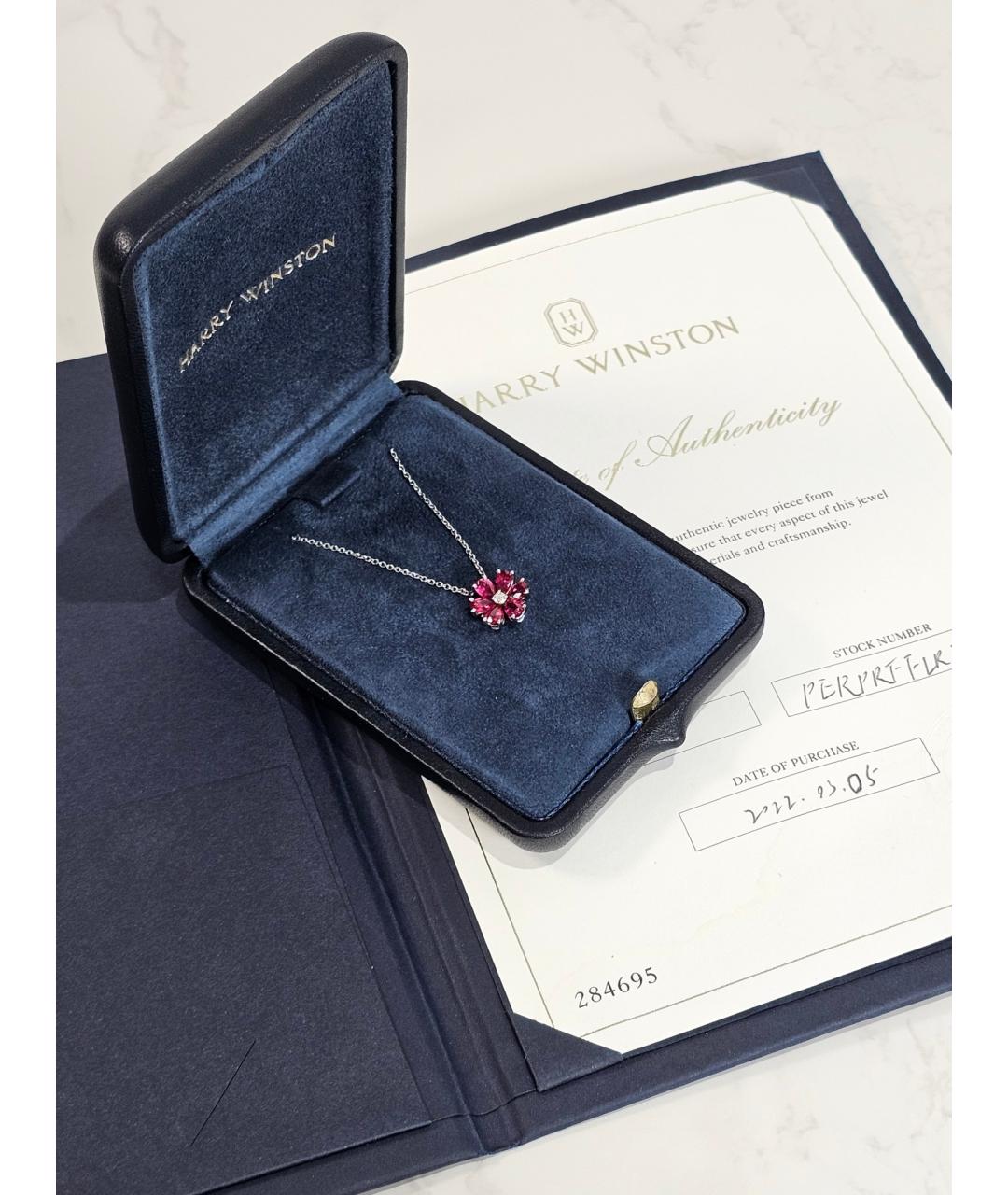 Harry Winston Серебряное платиновое колье, фото 2