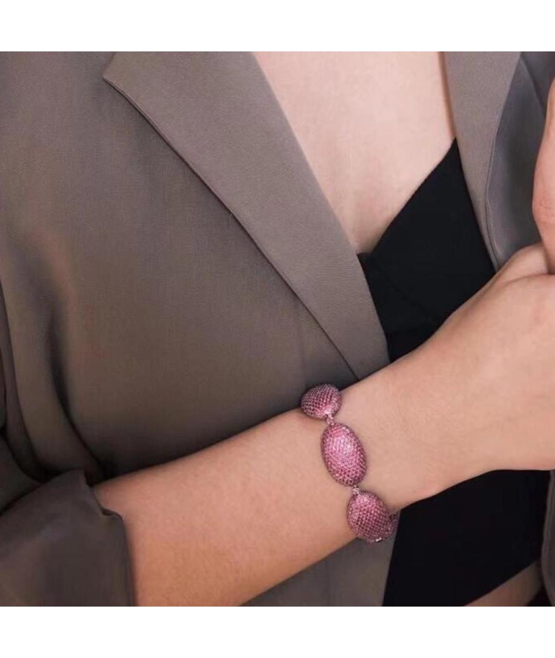 APM Monaco Розовый серебряный браслет, фото 5