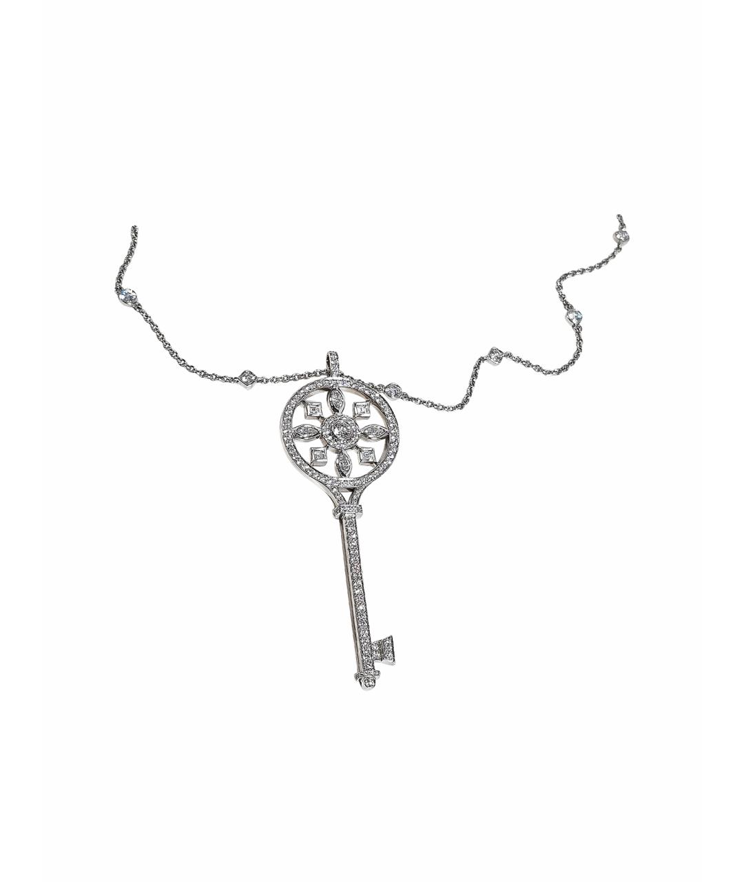 TIFFANY&CO Серебряное платиновое колье, фото 1