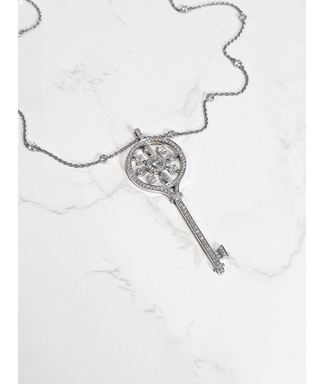 TIFFANY&CO Серебряное платиновое колье, фото 4