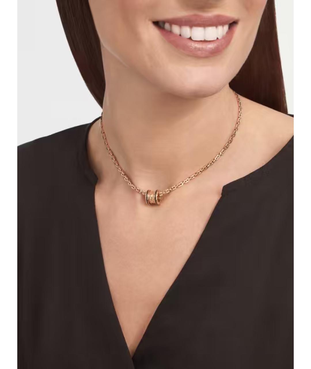 BVLGARI Золотое колье из розового золота, фото 3