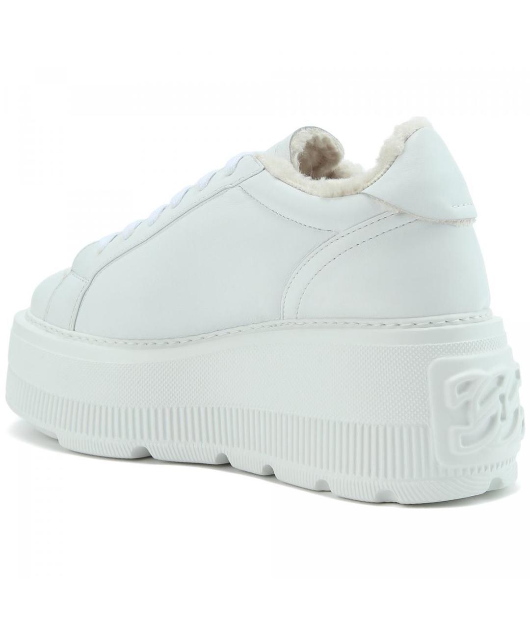 CASADEI Белые кожаные кроссовки, фото 4