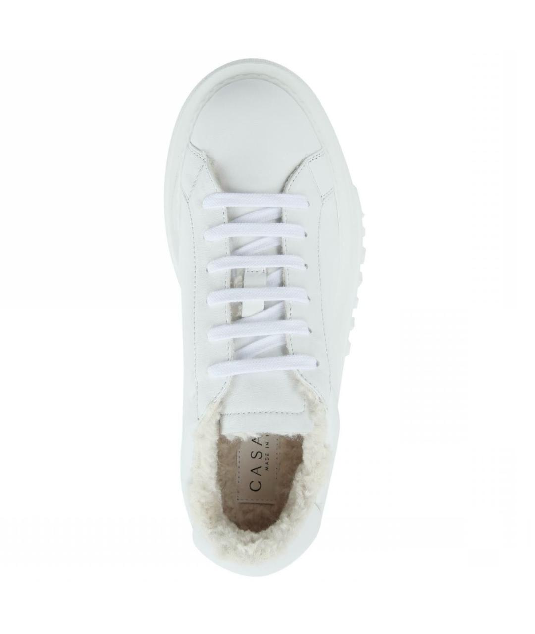 CASADEI Белые кожаные кроссовки, фото 3