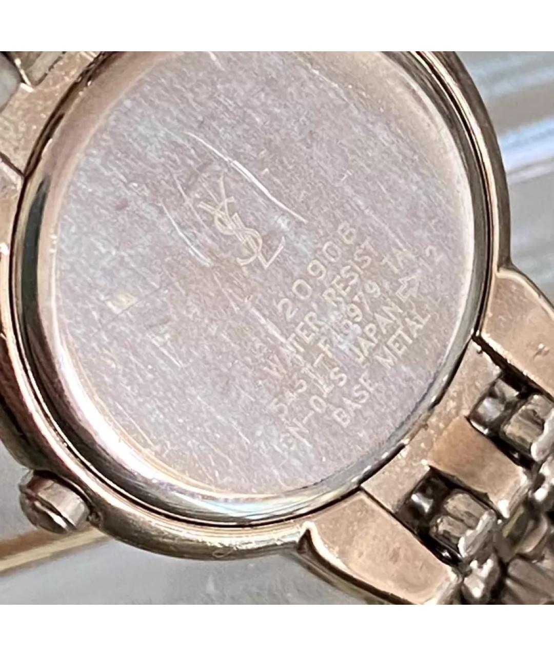 SAINT LAURENT Серебряные металлические часы, фото 5