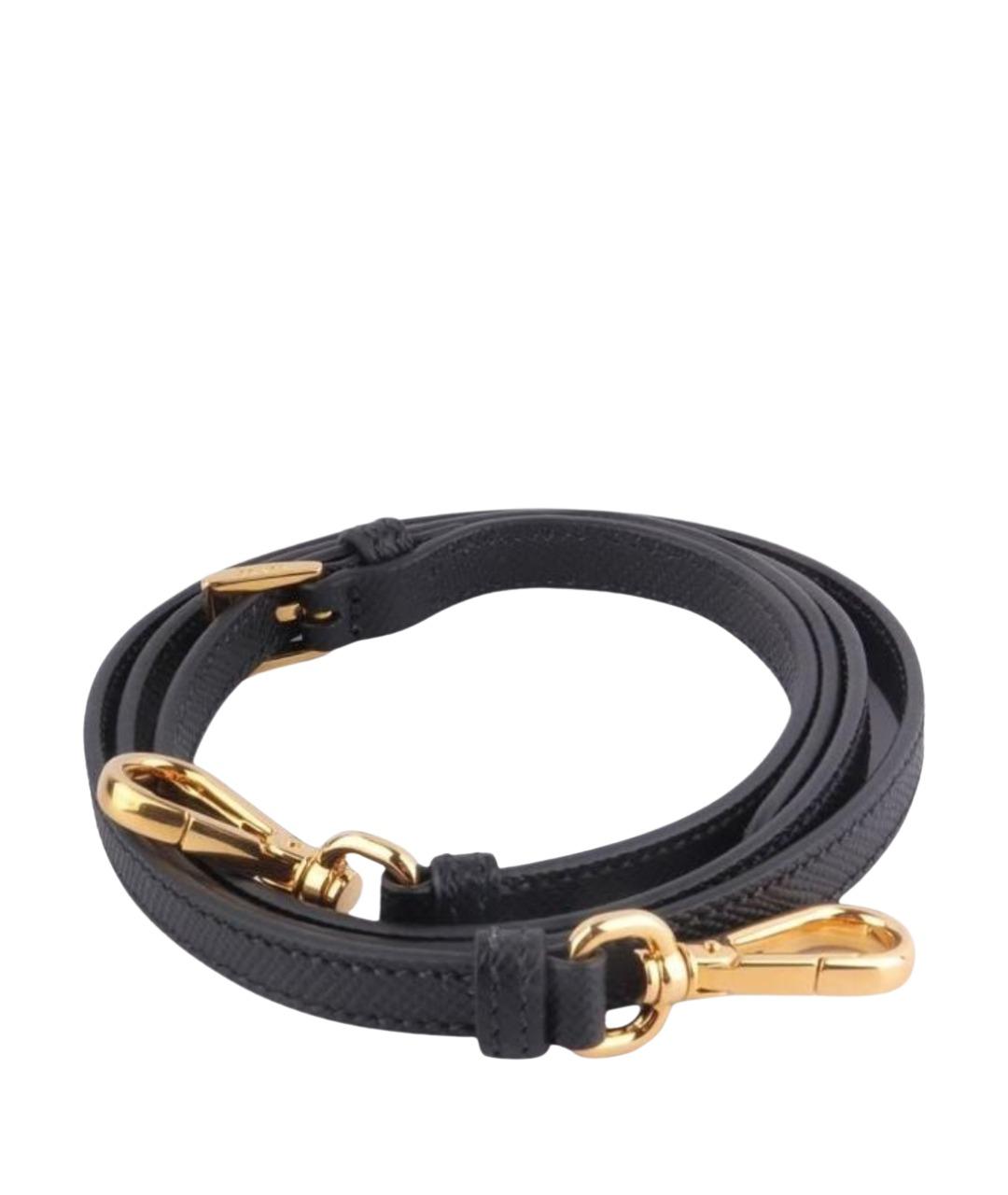 PRADA Черный кожаный ремень, фото 1