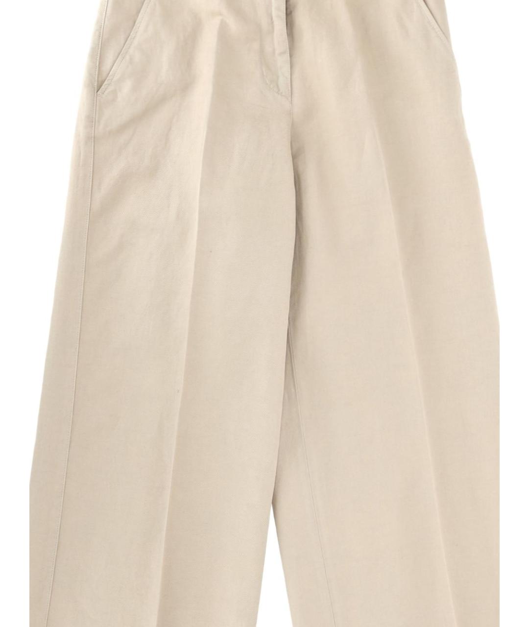 ASPESI Бежевые прямые брюки, фото 2