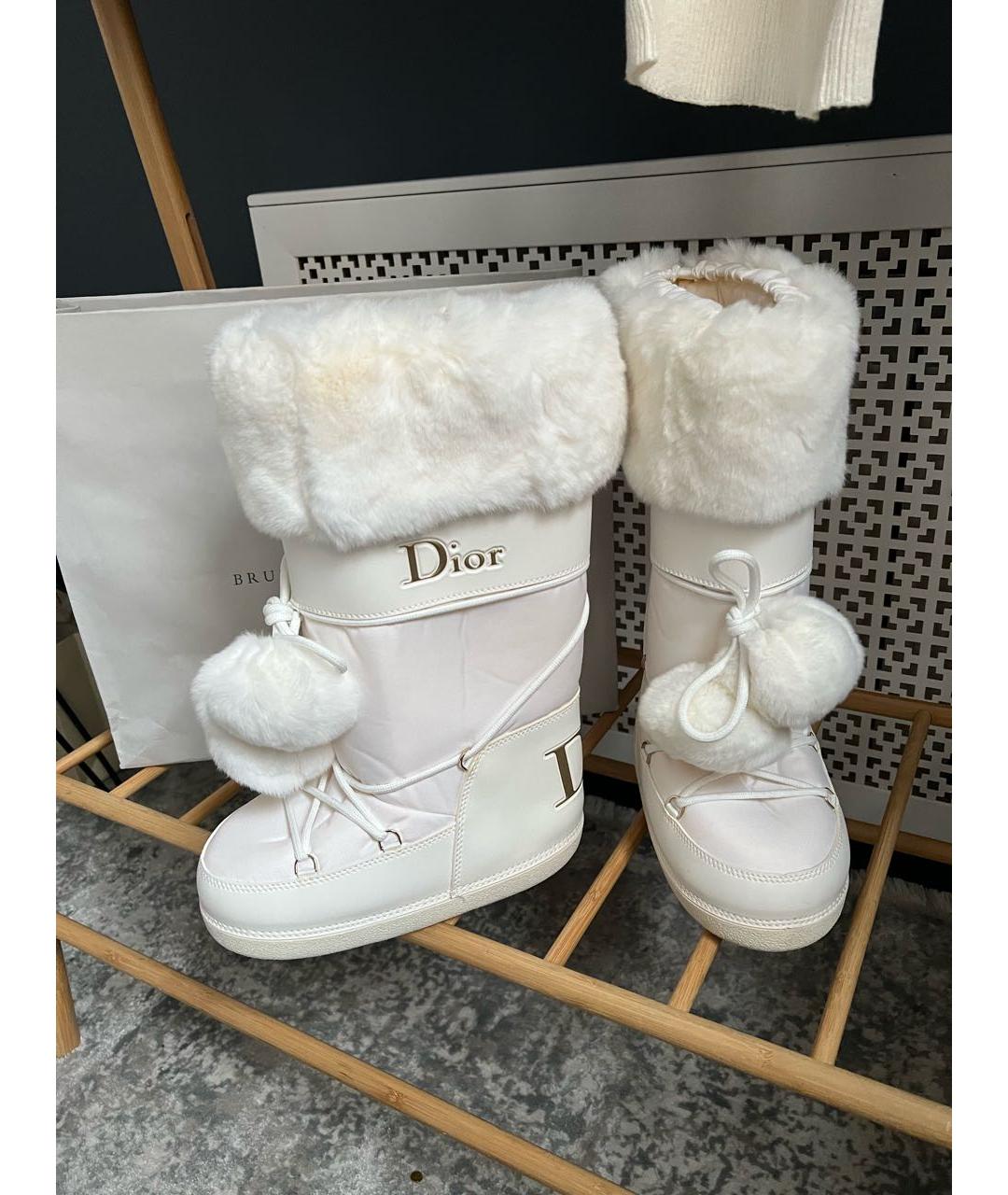 CHRISTIAN DIOR Белые сапоги, фото 4