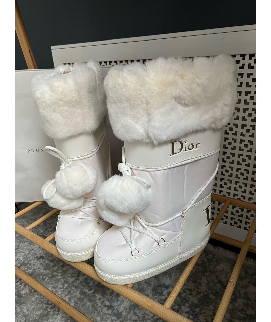 CHRISTIAN DIOR Белые сапоги, фото 2