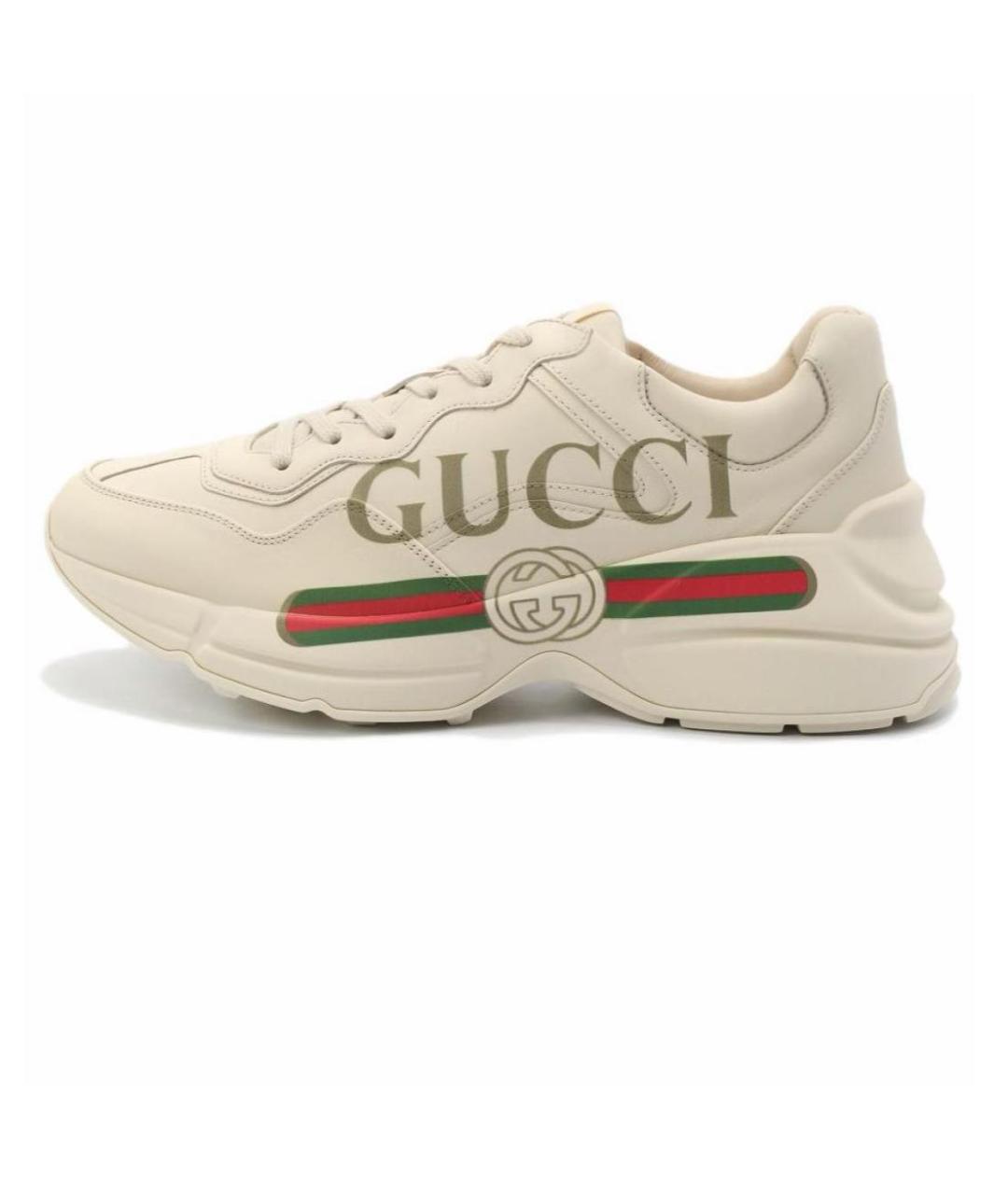 GUCCI Мульти кожаные кроссовки, фото 3