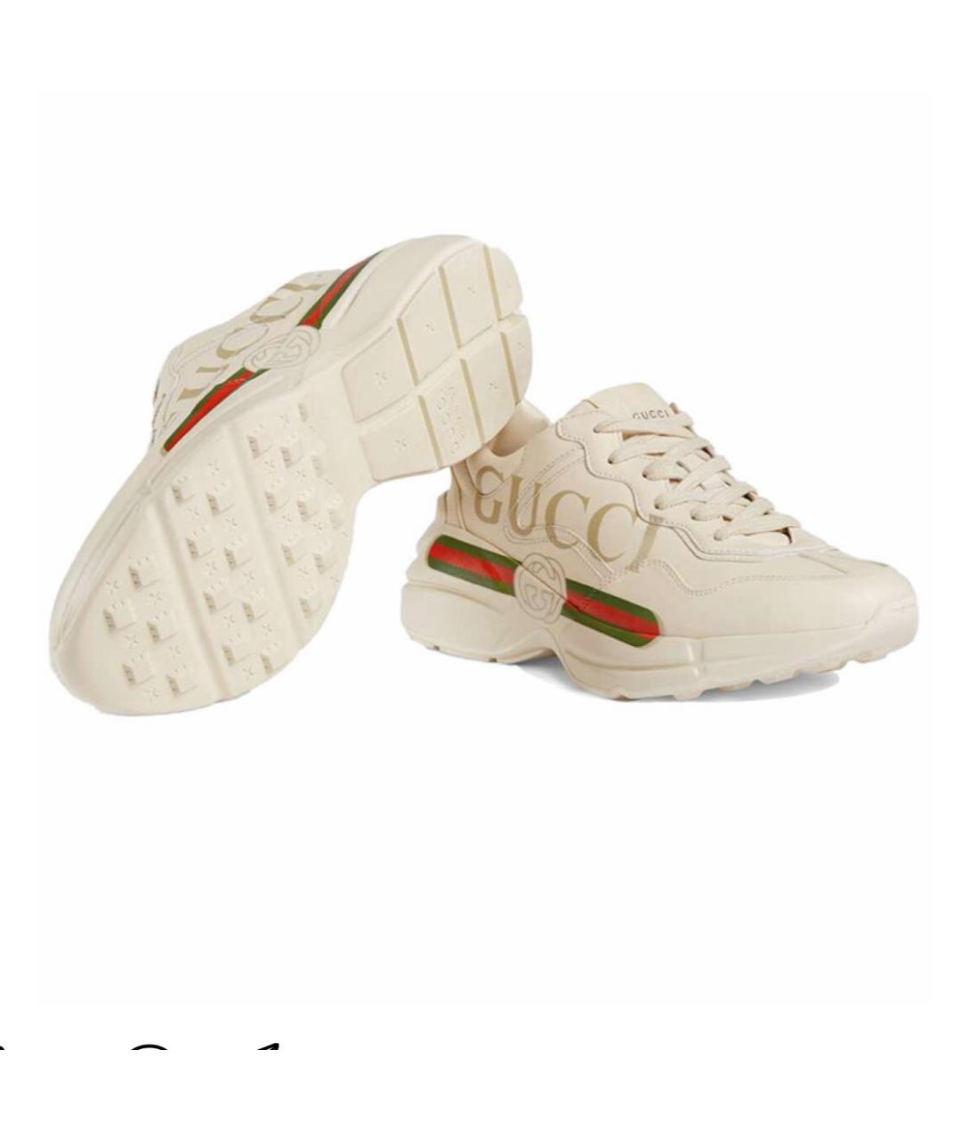 GUCCI Мульти кожаные кроссовки, фото 2