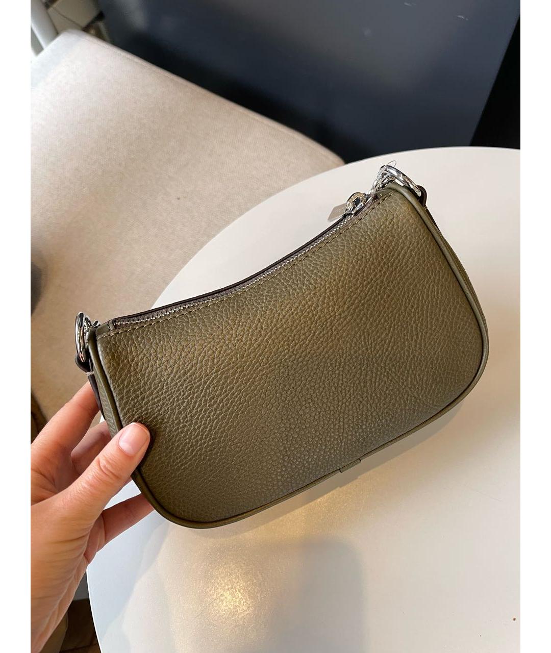 MICHAEL KORS Хаки сумка через плечо из искусственной кожи, фото 6