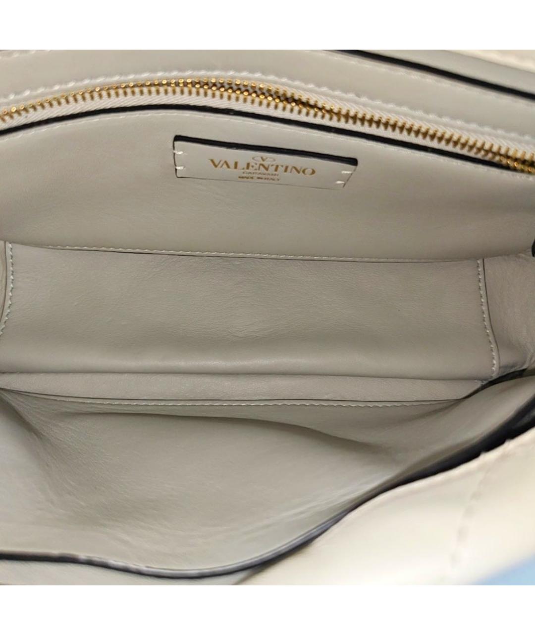 VALENTINO Бежевая кожаная сумка через плечо, фото 2