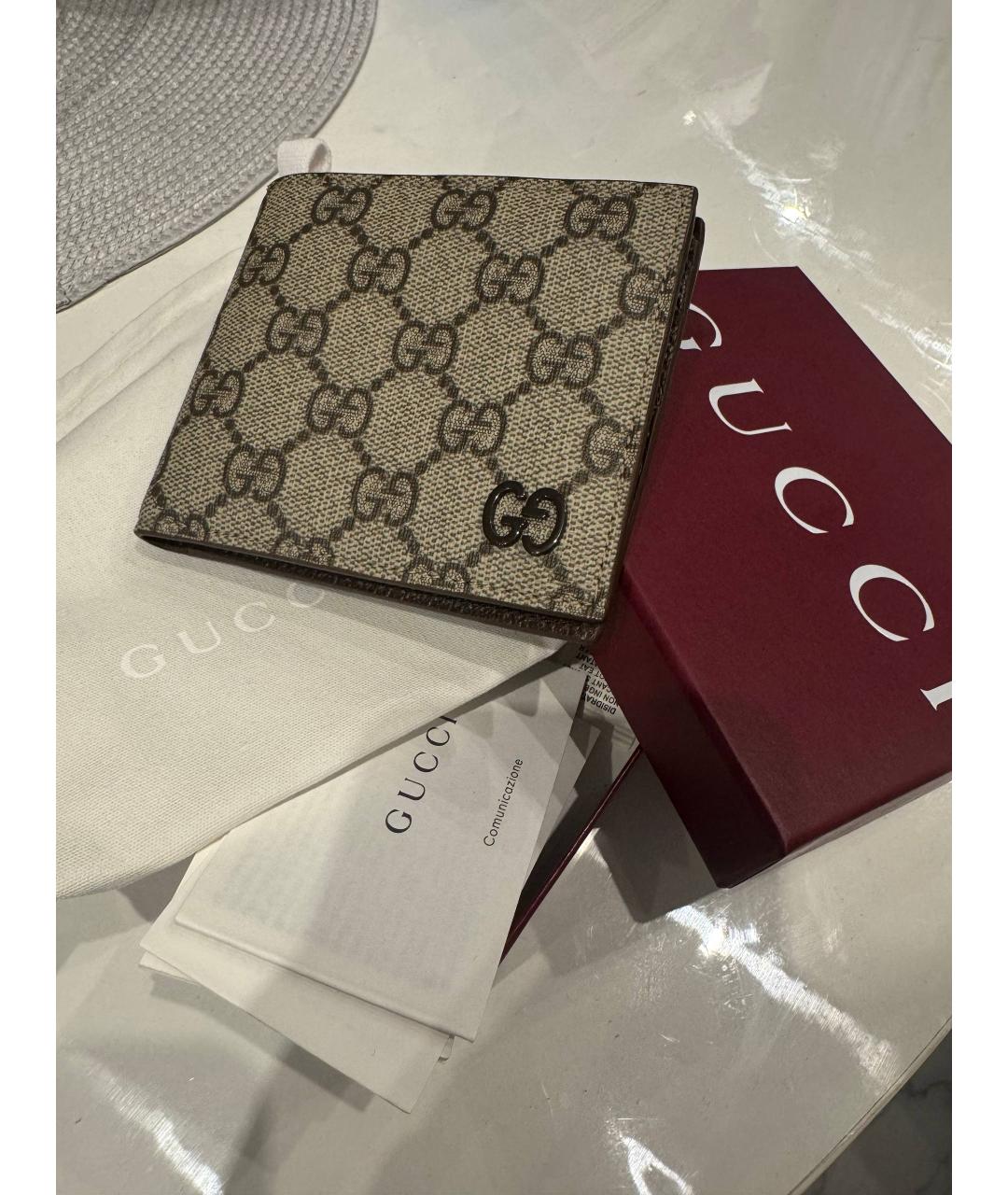 GUCCI Бежевый кошелек, фото 3