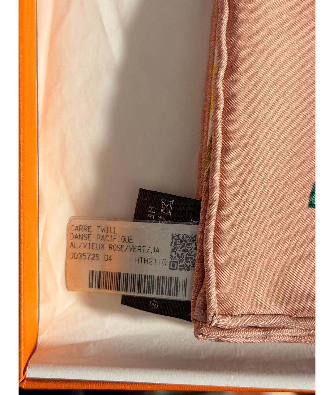 HERMES Мульти шелковый платок, фото 3