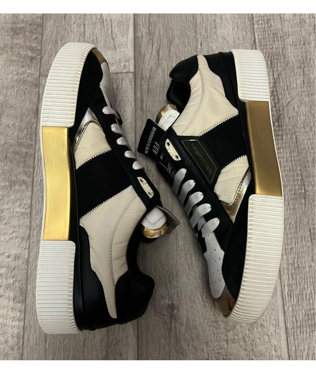 DOLCE&GABBANA Мульти кожаные низкие кроссовки / кеды, фото 5
