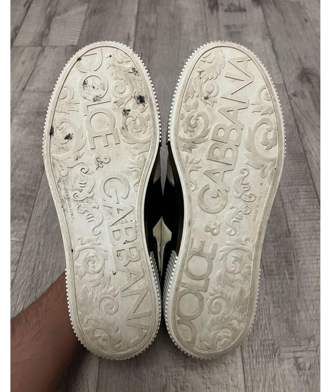 DOLCE&GABBANA Мульти кожаные низкие кроссовки / кеды, фото 6