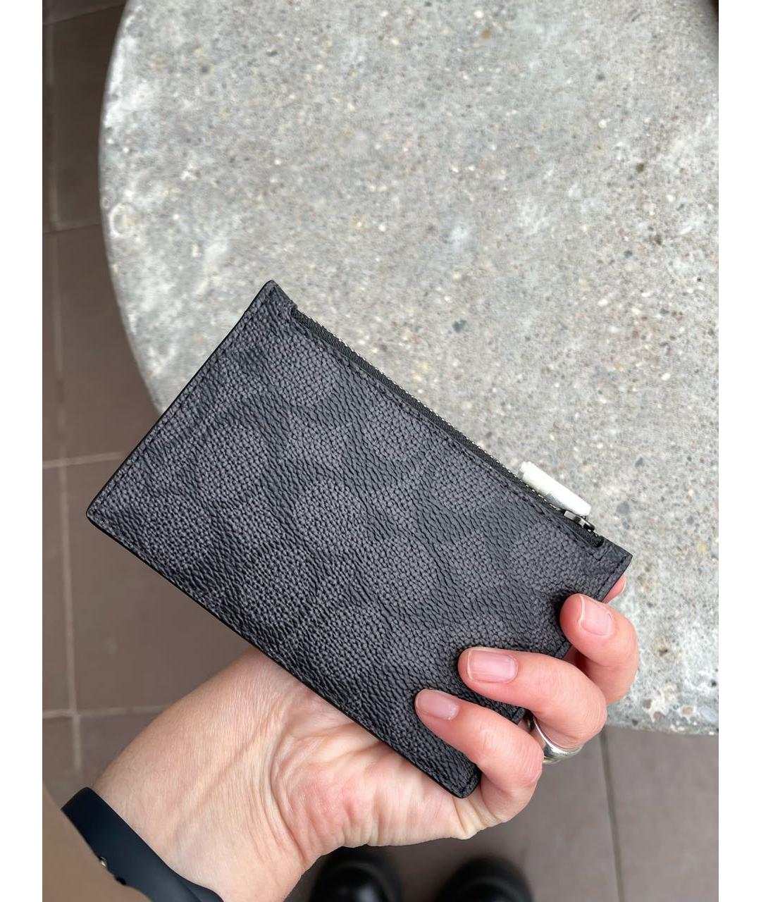 COACH Черный кожаный кардхолдер, фото 5