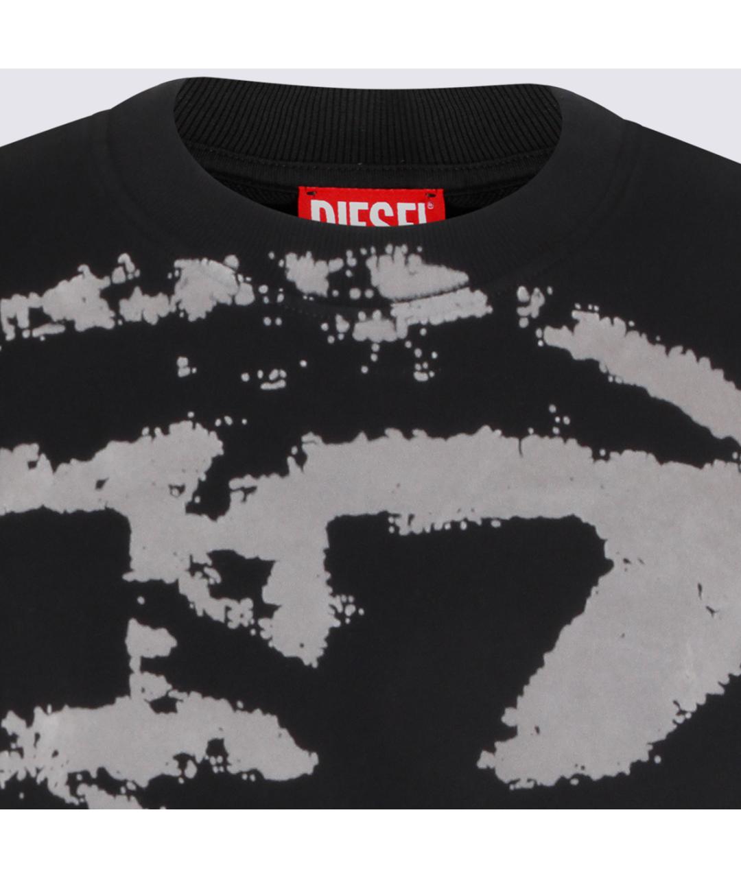 DIESEL Черный хлопковый джемпер / свитер, фото 3