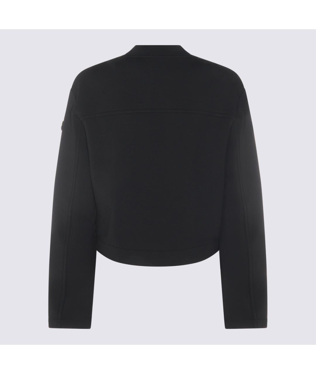 MONCLER Черный вискозный джемпер / свитер, фото 2