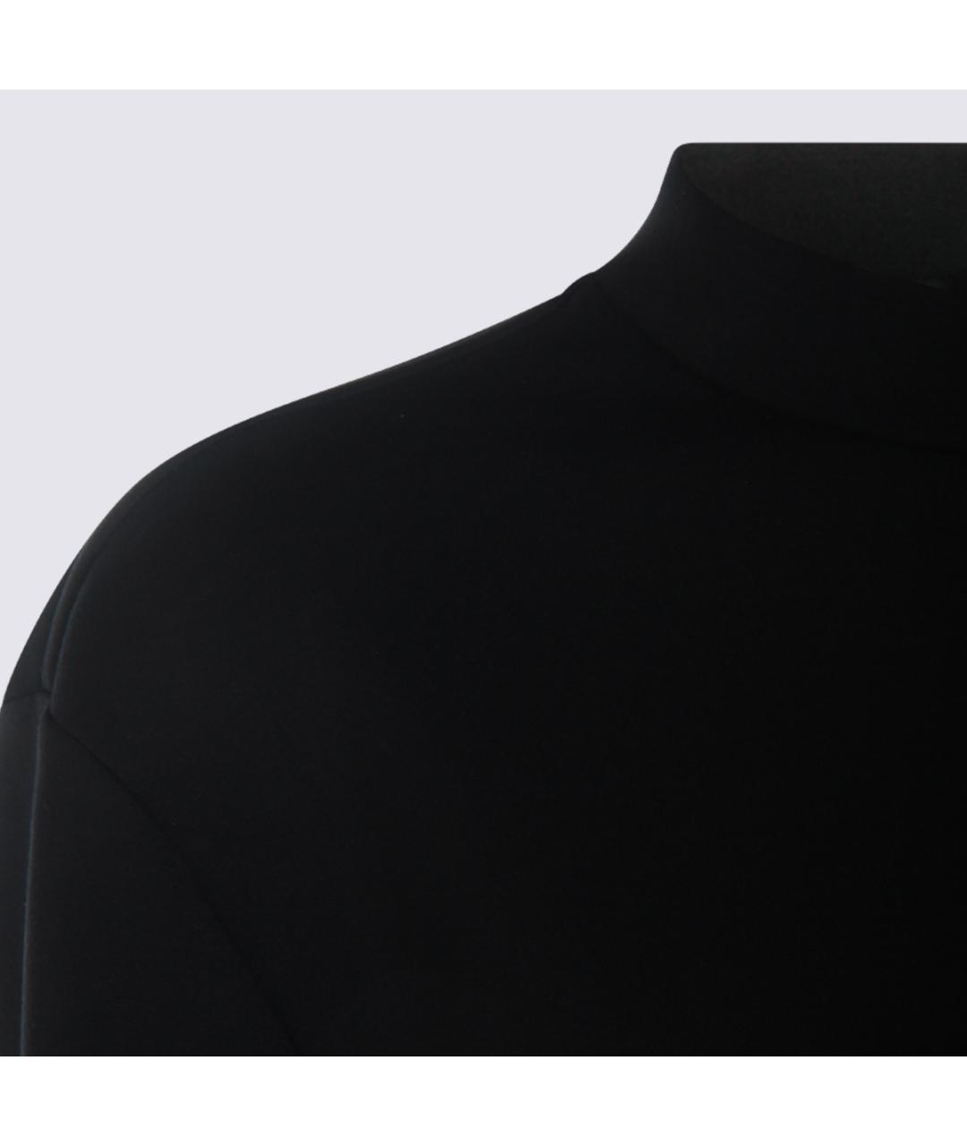 MONCLER Черный вискозный джемпер / свитер, фото 3