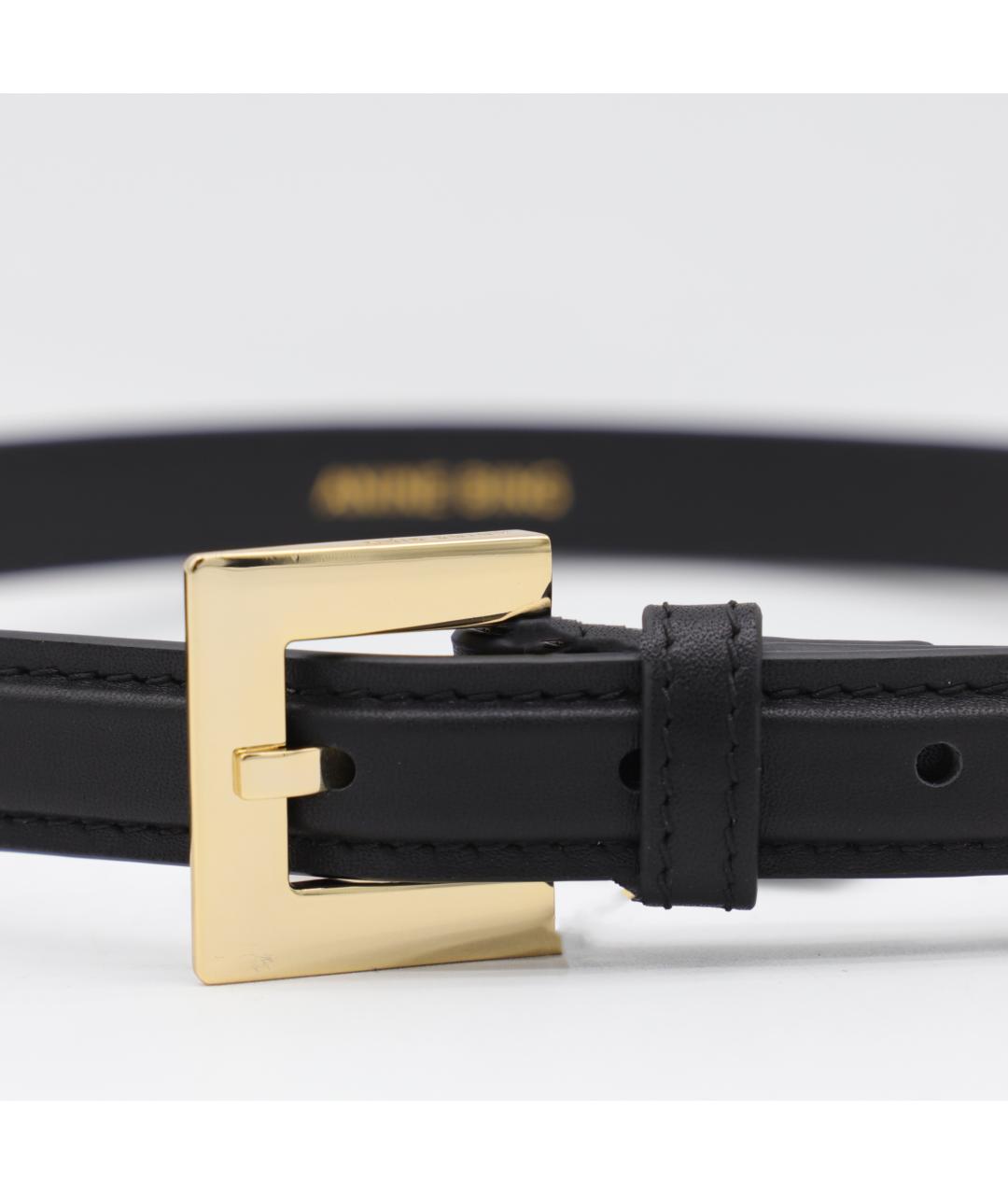 ANINE BING Черный кожаный ремень, фото 2