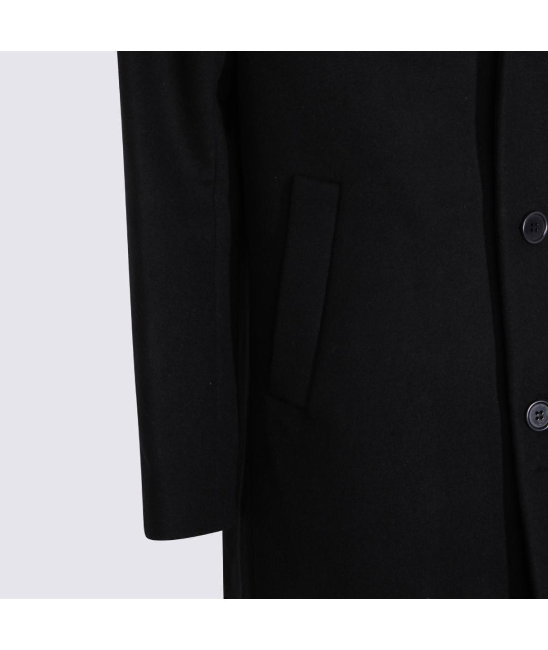 NN.07 Черное полиэстеровое пальто, фото 3