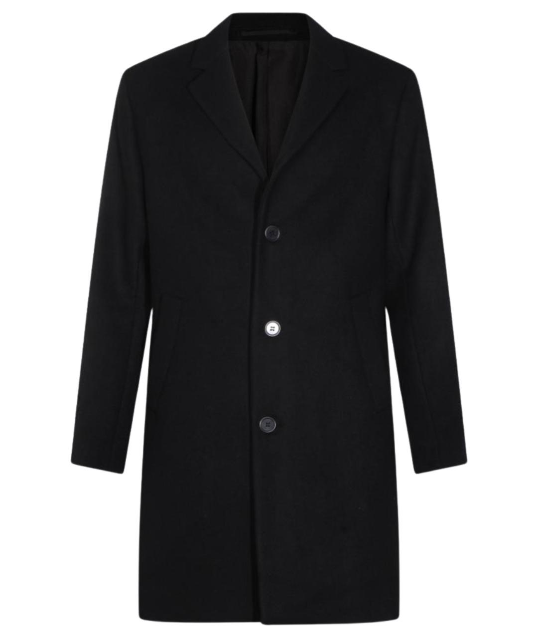 NN.07 Черное полиэстеровое пальто, фото 1