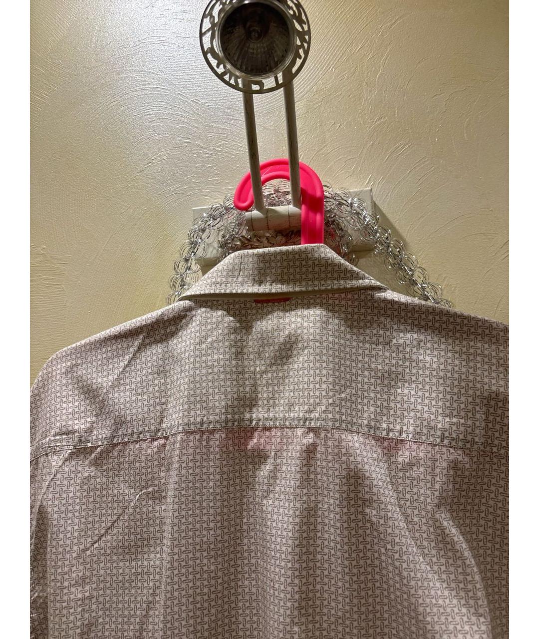 HUGO BOSS Бежевая хлопковая классическая рубашка, фото 3