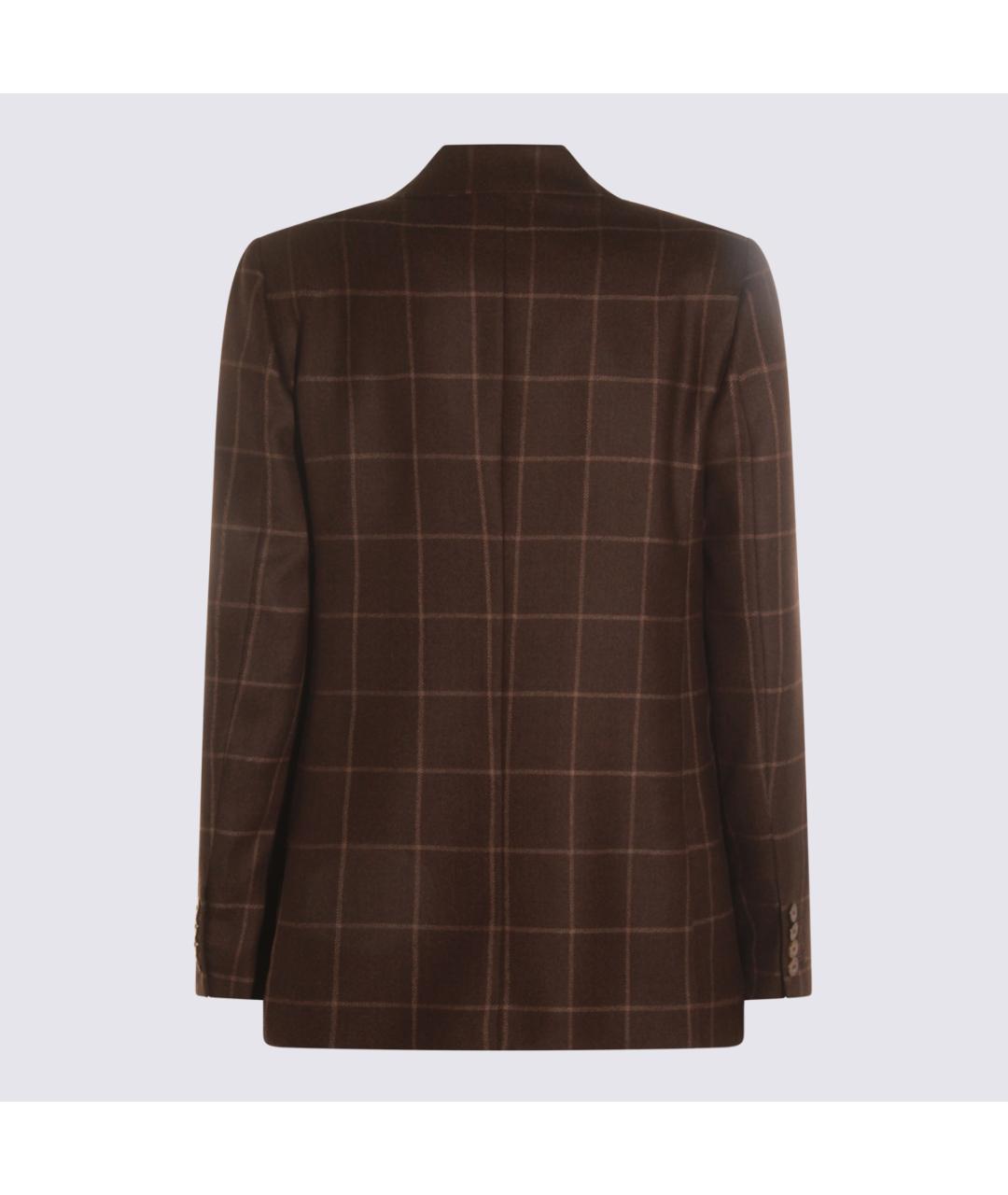 Montedoro Коричневый шерстяной жакет/пиджак, фото 2