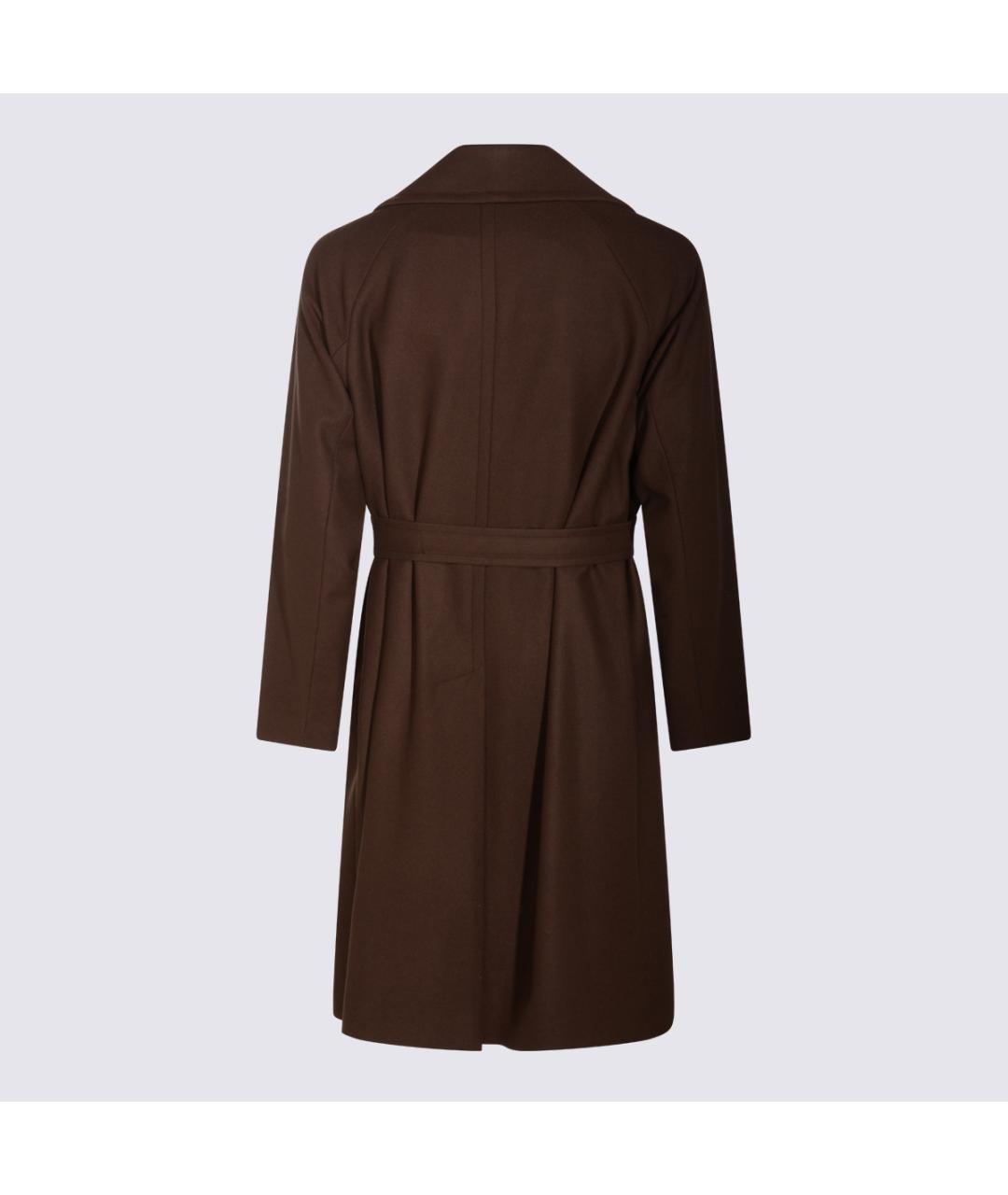 HEVO Коричневое шерстяное пальто, фото 2
